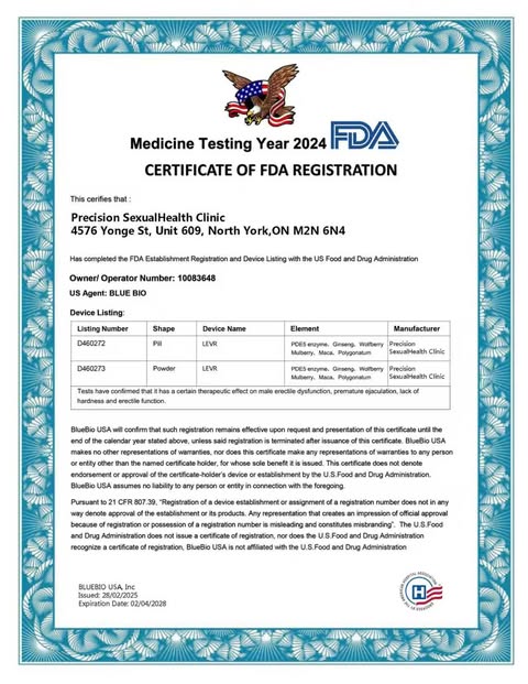 FDA Certification